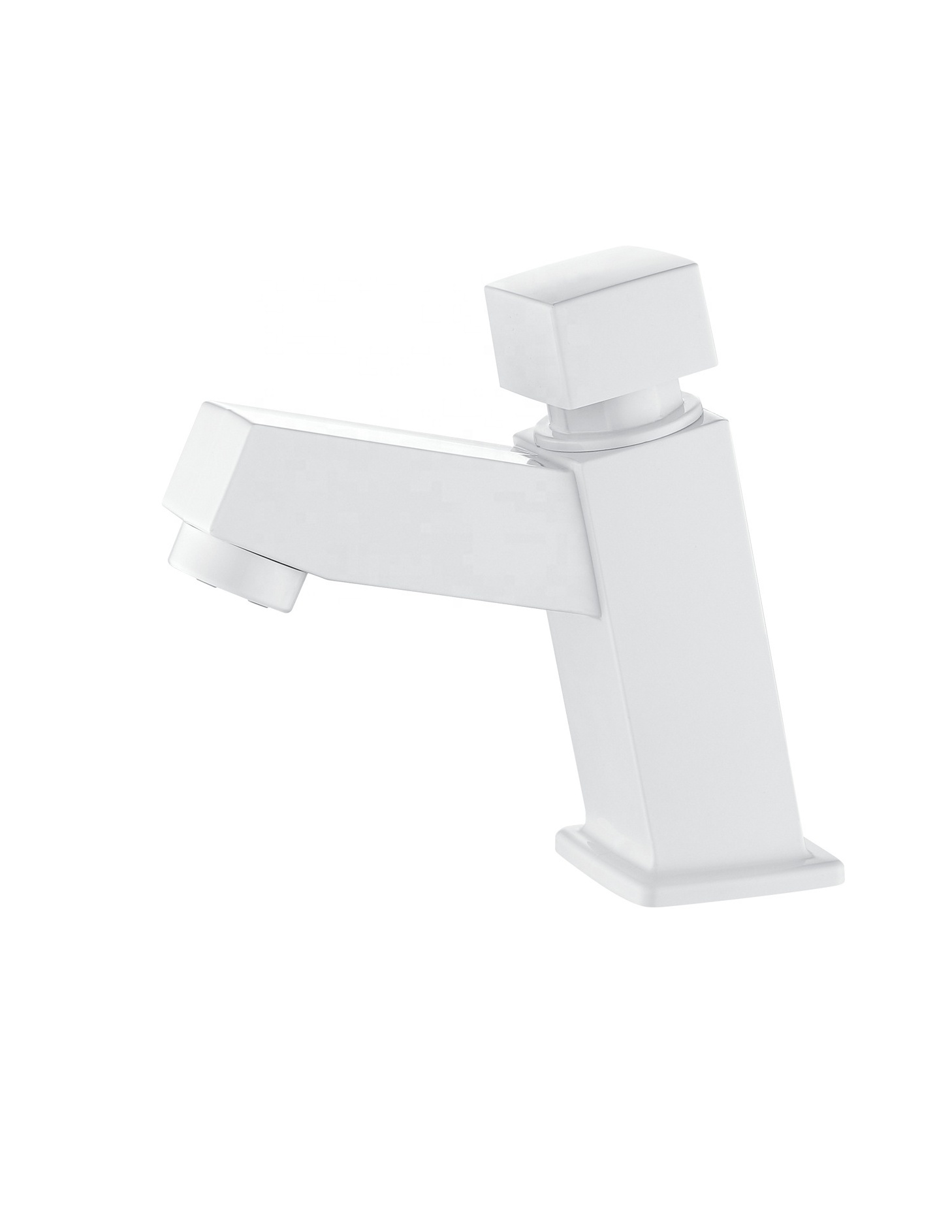 Public use All Plastic press push button household self closing save water public lavatory faucet