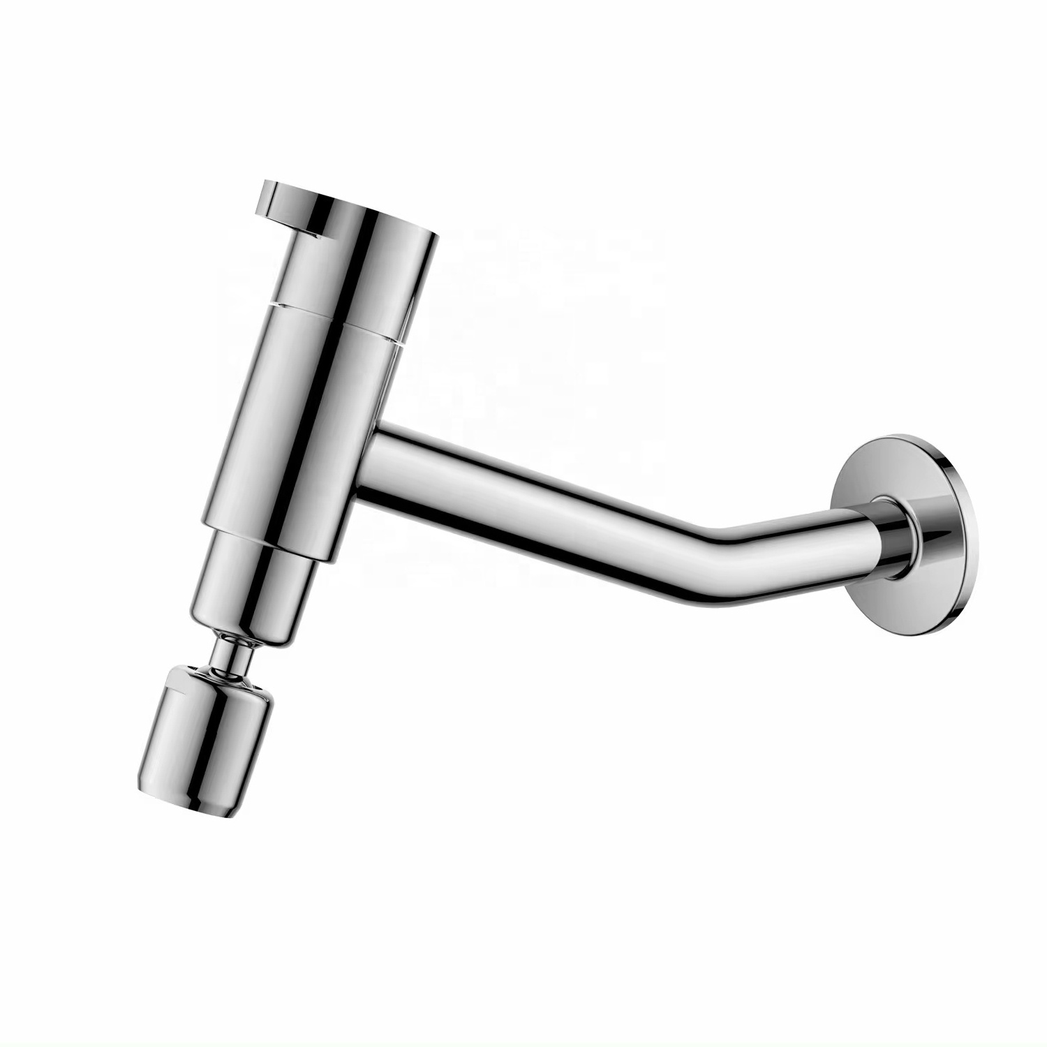 Chrome plated tap shower aerator rotatable public toilet  hand wash faucet for bathroom basin