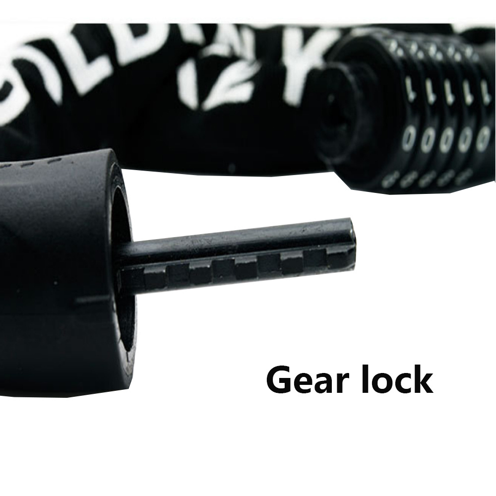 Bicycle Chain Lock with 5-Digit Resettable Combination Anti-Theft for Motorcycle Bicycle Door and Fence Bike Locks