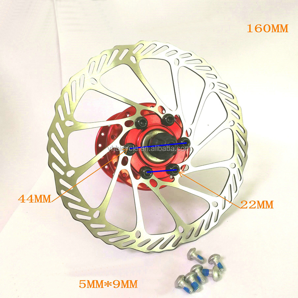 Bike Brake 160mm 180mm 203mm Stainless Steel Bike Disc Brake Rotor with 6 Bolts Hydraulic Disc Brake Bicycle Parts