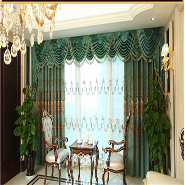 Luxury drapes curtains turkish curtains for the home decoration made in China