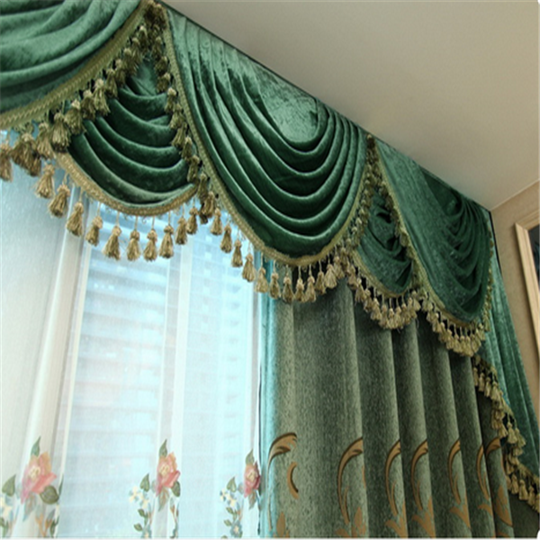 Luxury drapes curtains turkish curtains for the home decoration made in China