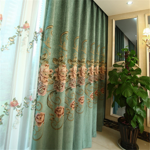 Luxury drapes curtains turkish curtains for the home decoration made in China