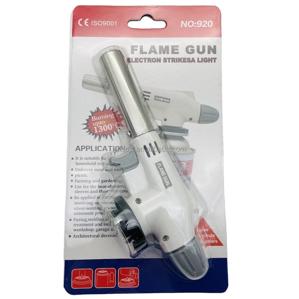 920 Auto Ignition Lighter Wire Welding Heating Butane Flame Thrower Gas Gun Flamethrower Torch Electronic Flame Gun