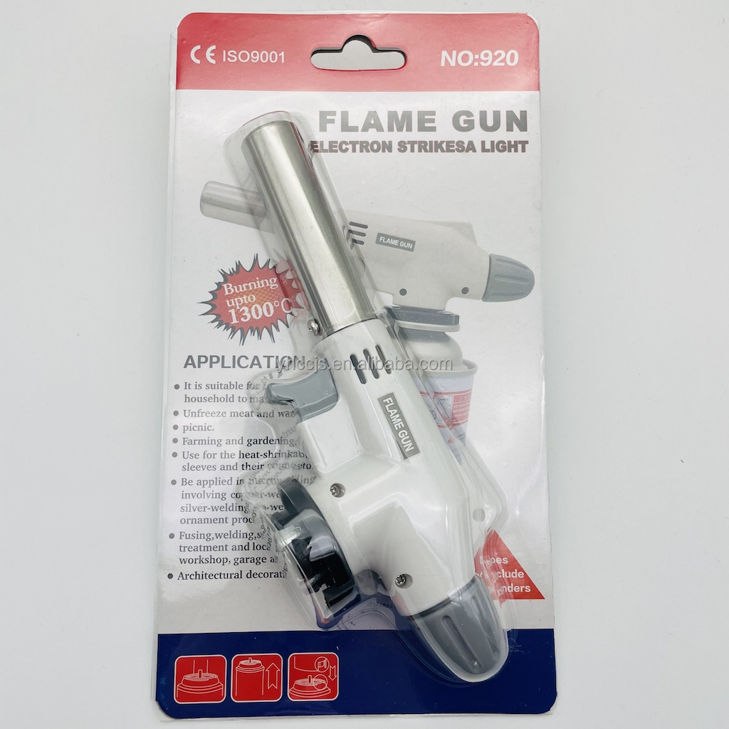 Adjustable  Flame Gun Torch Culinary Gas Refill Kitchen Torch Soldering Portable Flame Lighter for BBQ chef  baking