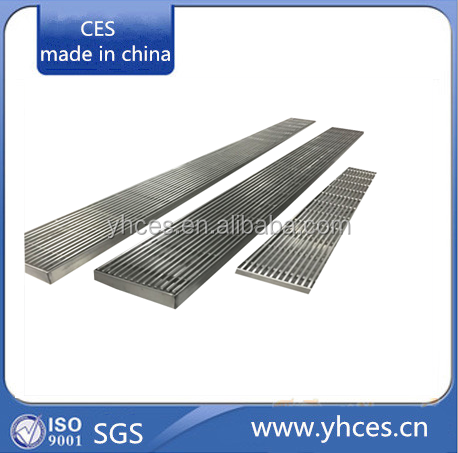 stainless steel wedge wire grate/linear floor drain/shower drain