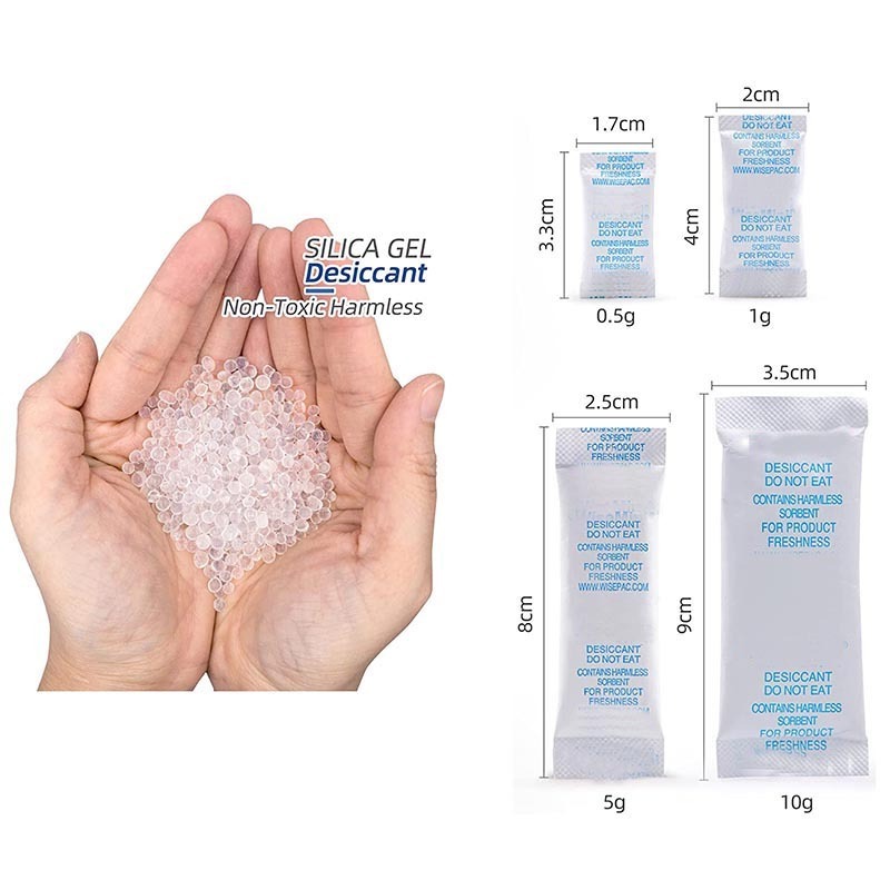 silica gel packets food grade  storage canister bead bag 0.5g 1g 2g 5g 200g box pack silica gel desiccant For Food