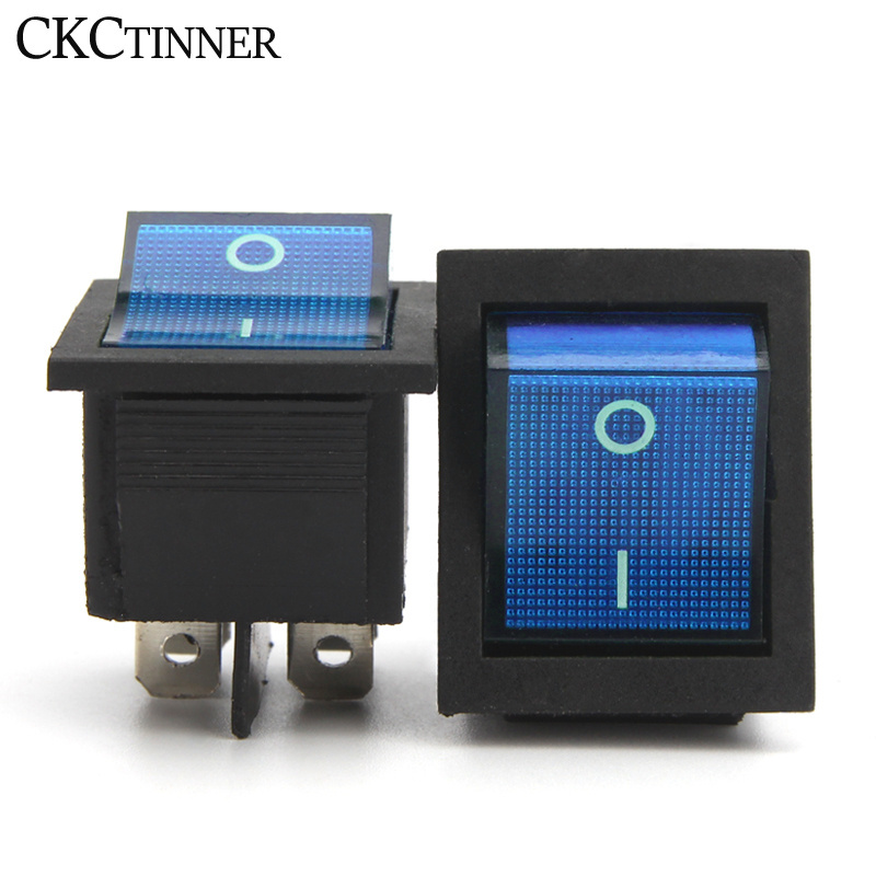 KCD4 Rocker Switch ON/OFF 4Pin/6Pin With Light Power Switch  16A 250VAC/ 20A 125V 35 x 25.5 x 10mm