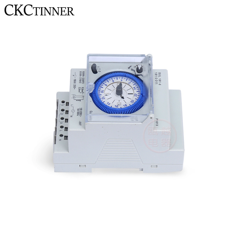 Low Price SUL181d 24 Hours Mechanical Timer Quartz-controlled Stepper Motor Ac230v 16(4)a Time Switch Relay