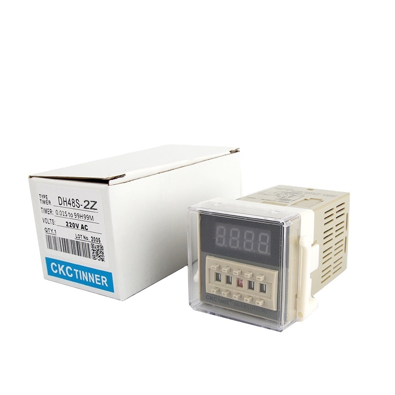 Digital LED Programmable Timer Relay Switch DH48S-2Z 0.01S-99H99M With Socket Base AC/DC 12V 24V 36V 110V 220V 380V Delay Timer