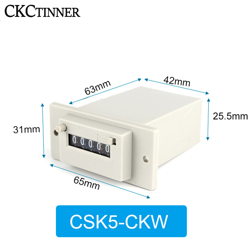 0 TO 9999 digit Electromagnetic counter with manual Lockable Electromagnetic Pulse Counter Multiple voltages CSK 4/5/6-YKW