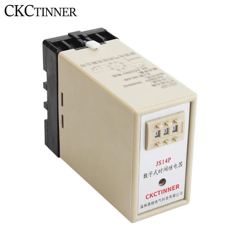 JS14P Time Relay 0.01-9.99S 0.1-99.9S 1-999S 1-999M 0.01S-999H Delay Time Switch Timer AC220V AC380V