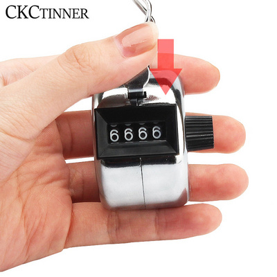 4 Digit Number Counters Mini Hand Held Tally Counter Golf Clicker Display Manual Counting Max. 9999 Counter Training Counting