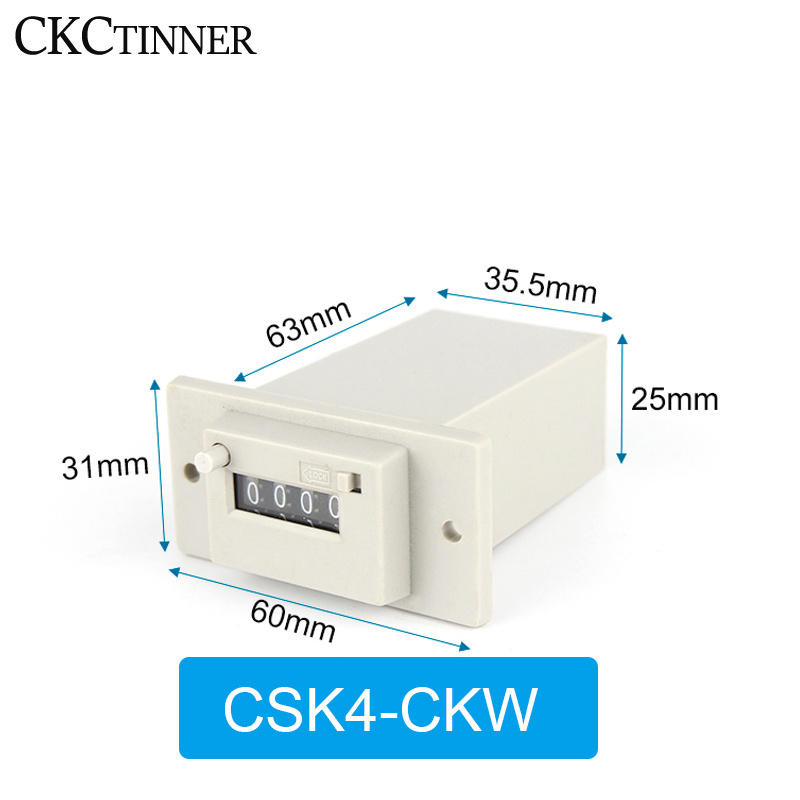 0 TO 9999 digit Electromagnetic counter with manual Lockable Electromagnetic Pulse Counter Multiple voltages CSK 4/5/6-YKW