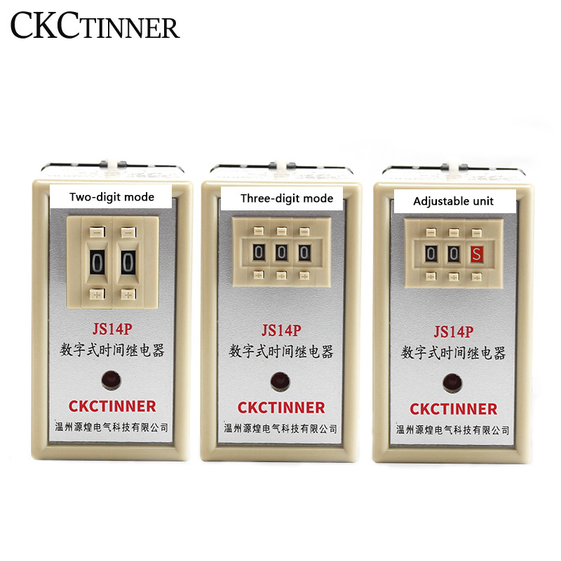 JS14P Time Relay 0.01-9.99S 0.1-99.9S 1-999S 1-999M 0.01S-999H Delay Time Switch Timer AC220V AC380V