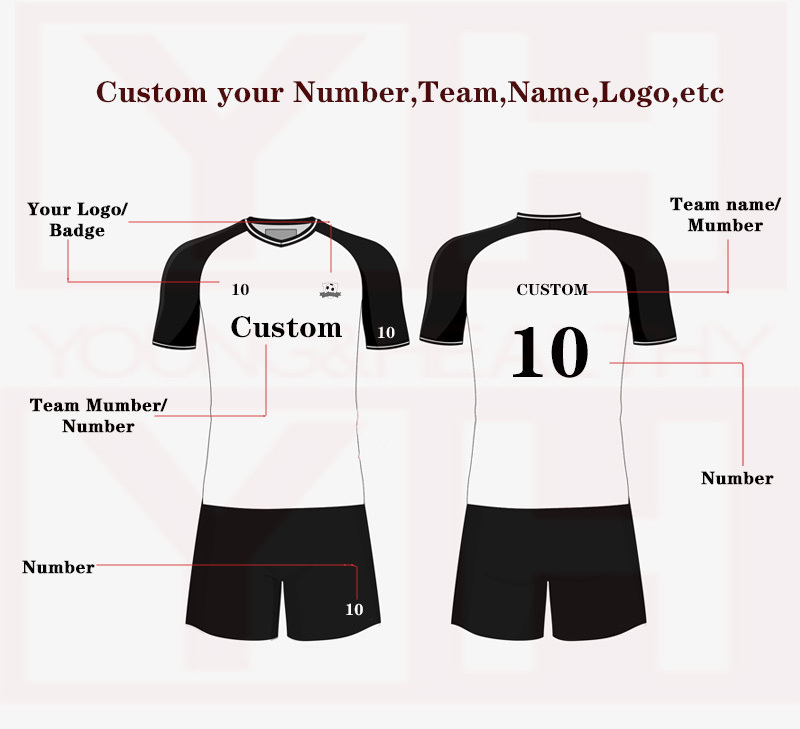 High Quality Sublimated Men Sports Wear Clothes Custom Vintage Soccer Jersey Set Football Set Professional Custom Tshirt