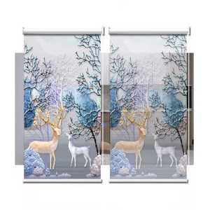 Customized printed roller blinds window 100% blackout 3d print roller blinds