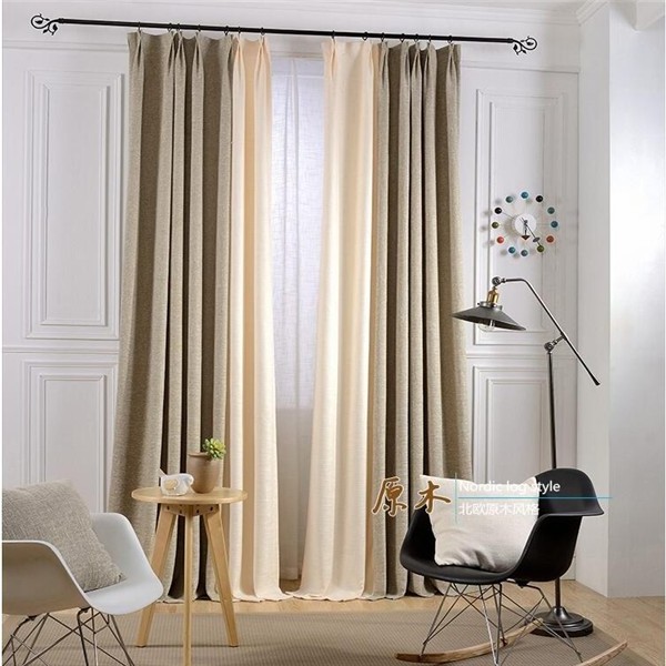 Wholesale High Quality 100% Polyester Blackout Curtains for Bedroom Living Room