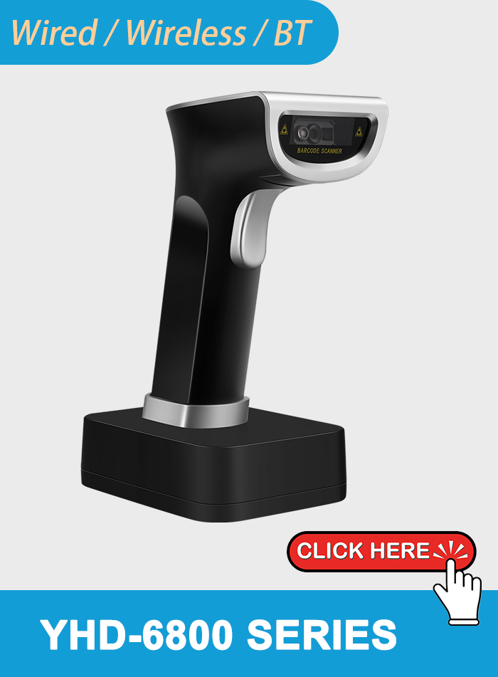 2D Bluetooth Barcode Scanner Compatible Android/IOS/Windows/Mac Bluetooth Barcode Reader