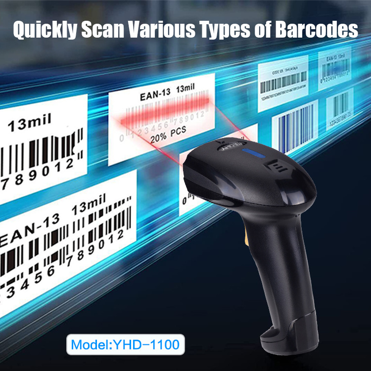 2D Bluetooth Barcode Scanner Compatible Android/IOS/Windows/Mac Bluetooth Barcode Reader