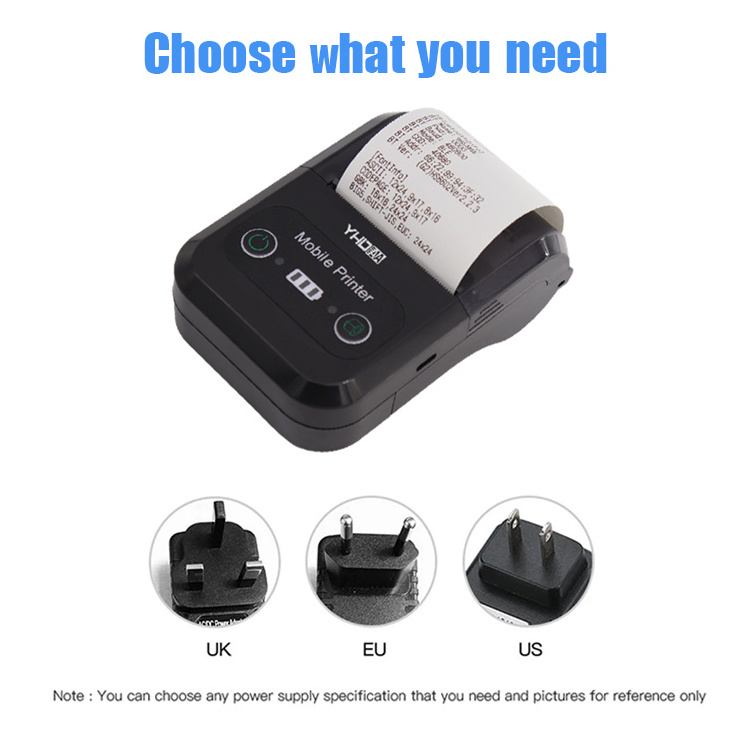 YHDAA Factory Portable receipt mini thermal printer impresoras termicals for bluetooth mobile phone 58mm thermal printer