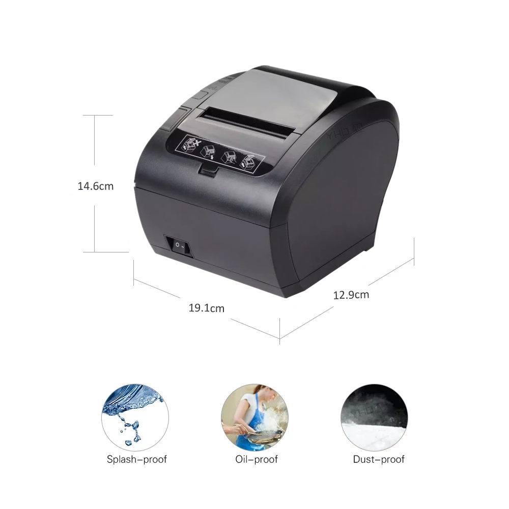 POS 80mm Thermal Printer With Auto Cutter 80mm receipt printer High Print Speed