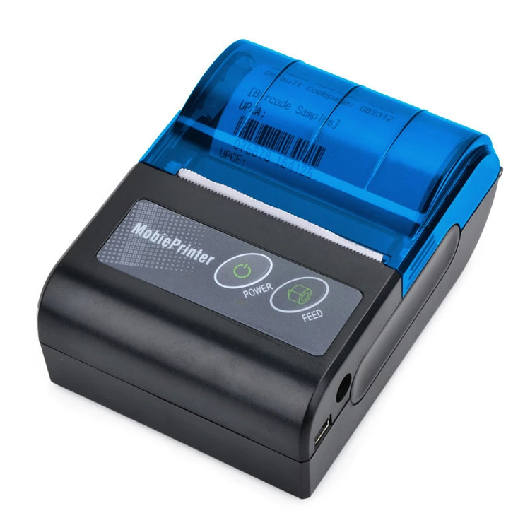 Portable Mini Size Printer Portable Blue tooth Thermal Receipt Printer 58 mm 2 inch Barcode Printing Mobile Printer