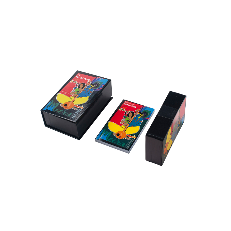 Create Your Own Tarot Cards Foil Magnetic Box Waterproof Colorful Christmas Red Edges Tarot Cards