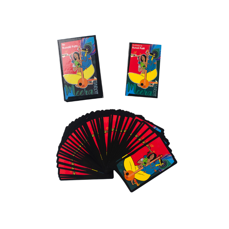 Create Your Own Tarot Cards Foil Magnetic Box Waterproof Colorful Christmas Red Edges Tarot Cards