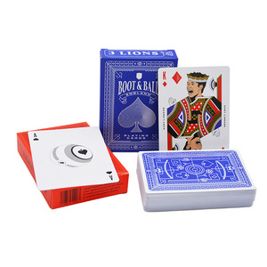 YHD Cheap Shipping Poker Sized Custom Logo Printing Playing Cards with Tuck Box