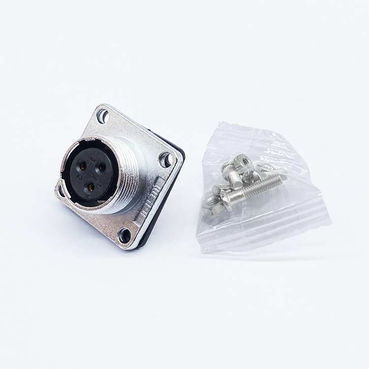 YHD WS16K3Z IP67 3 Pin Circular Amphenol Connector industrial Connector Female Electrical Connect