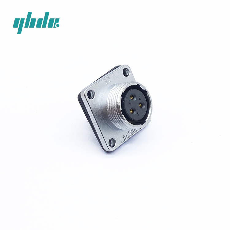 YHD WS16K3Z IP67 3 Pin Circular Amphenol Connector industrial Connector Female Electrical Connect