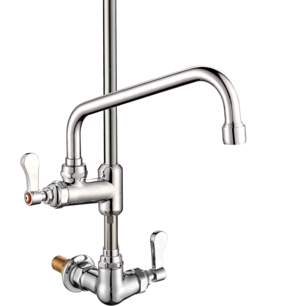 US type  Pull down high pressure wall mounted  commercial pre rinse faucet for hotel restaurant 9910W-2