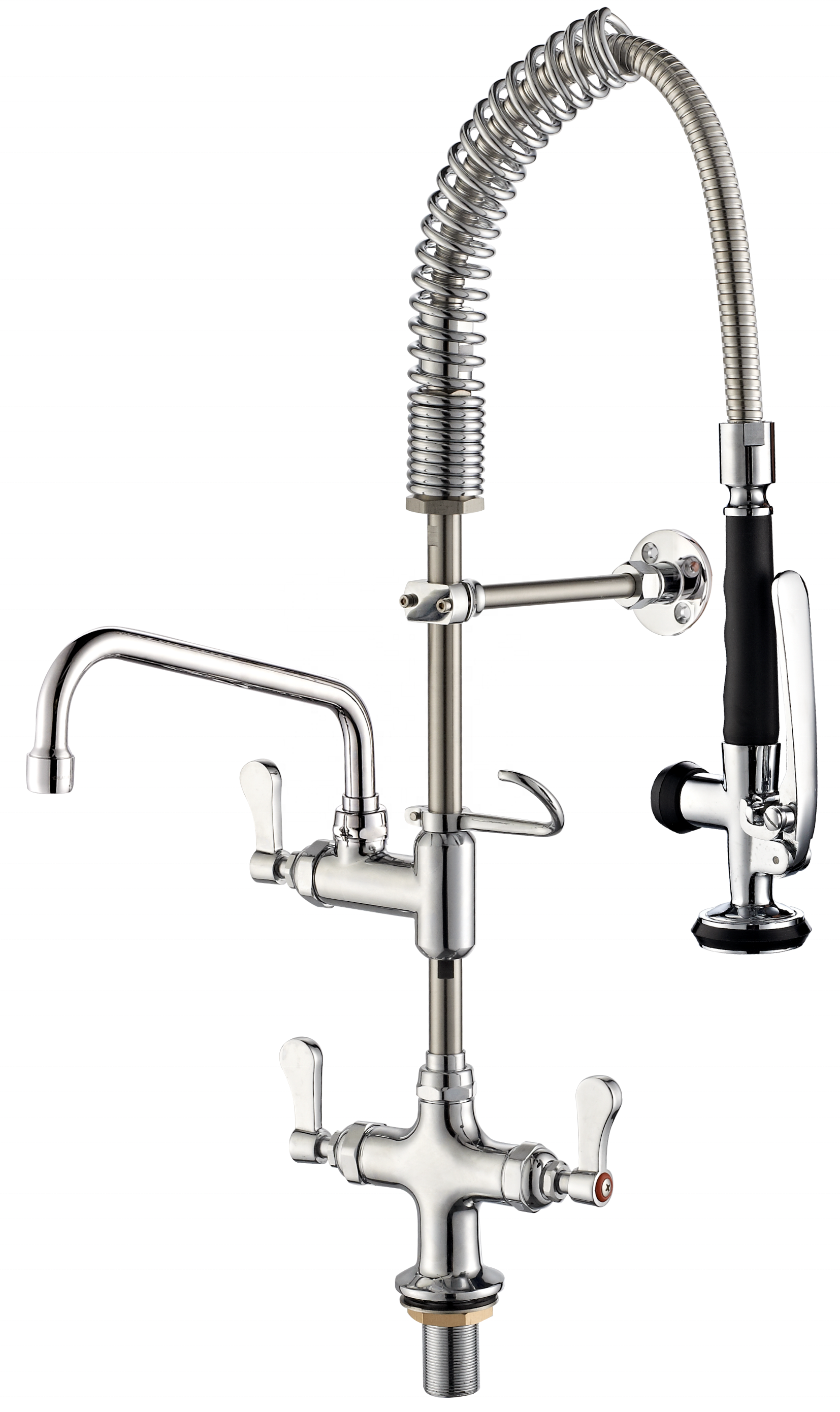 9920D-2MN Pull down high pressure heavy duty MINI deck mounted commercial pre rinse faucet for  hotel restaurant Kitchen