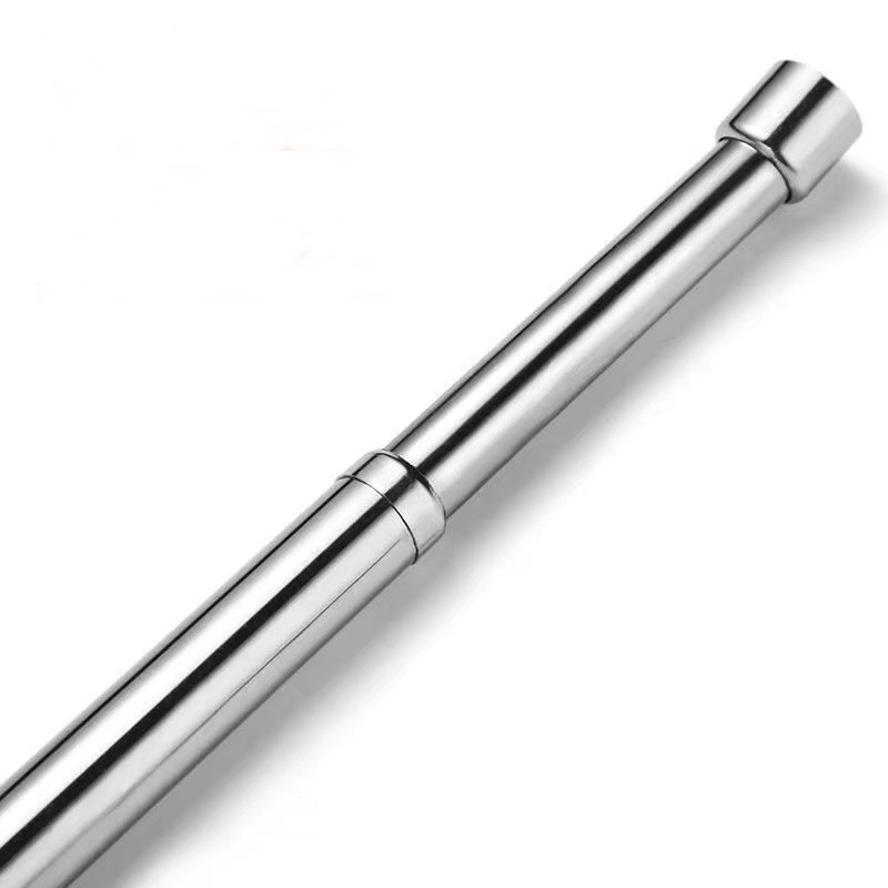 Stainless Steel  Tension Bathroom Rod Curtain Rail Adjust Shower Rod Telescopic Metal Curtain Rod