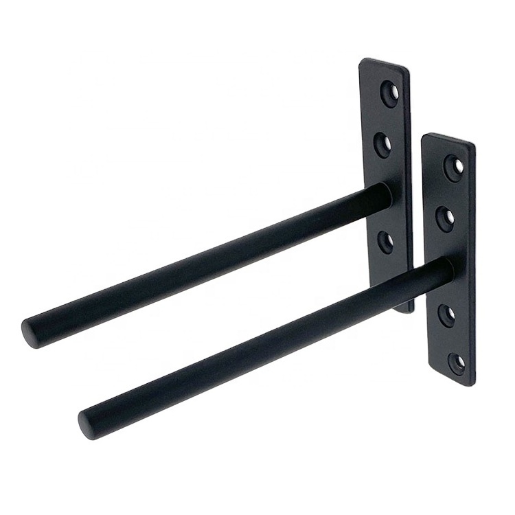 floating hidden bracket Concealed T  Metal Solid Steel Blind Supports Floating Wall Mounted Invisible Shelf Brackets