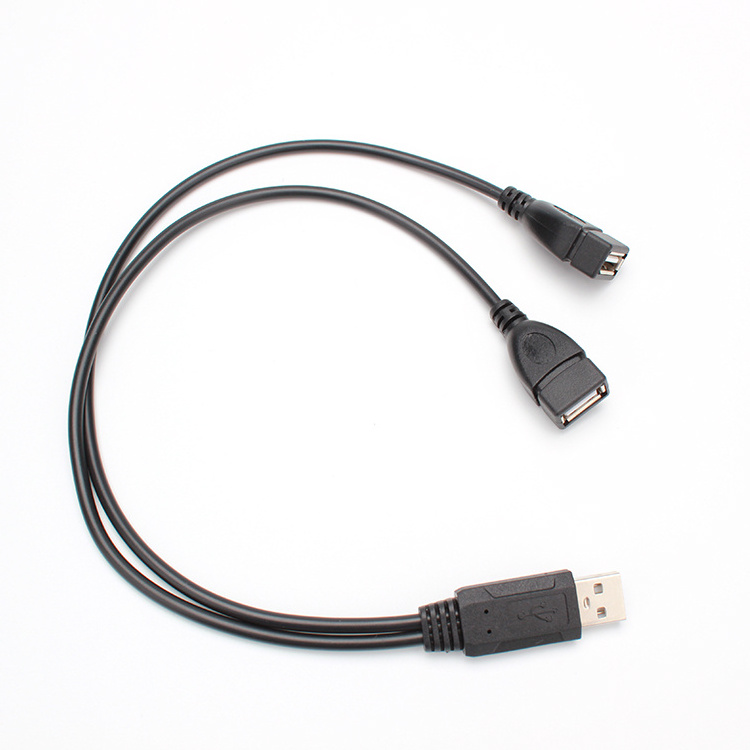 USB 2.0 extension cable hard disk network card USB 2 to 1 data charger cable