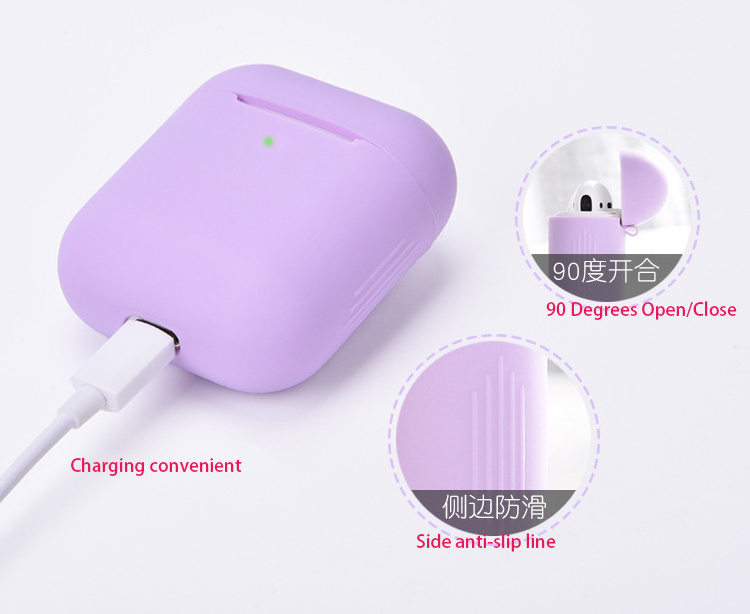 Wholesale Price Soft Earphone Silicone Case Silicon Protective Cover for Airpod 1/2 Case