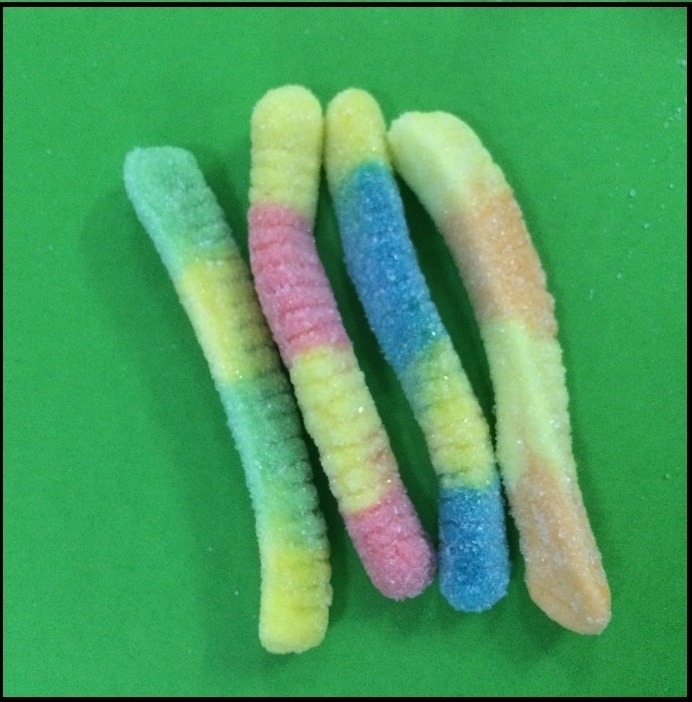 Wholesale bulk packing Halal gummy worm snake soft jelly sweets  candy