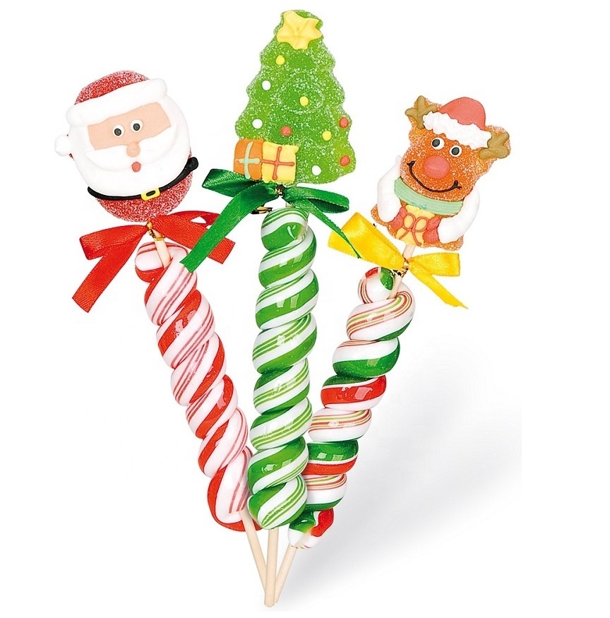 Halal Custom Christmas series hard  Lollipop Candy