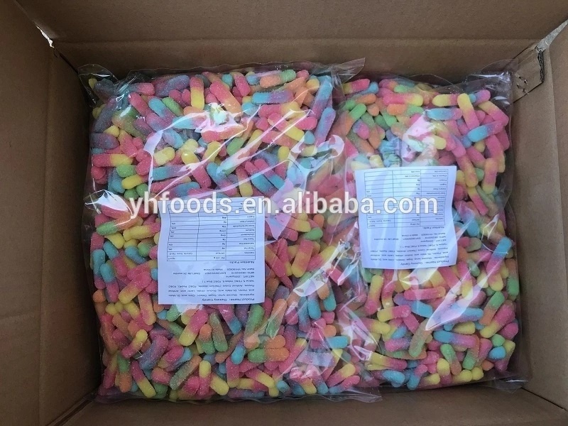 Wholesale bulk packing various shape gummy sweet halal fruity gummy jelly candies