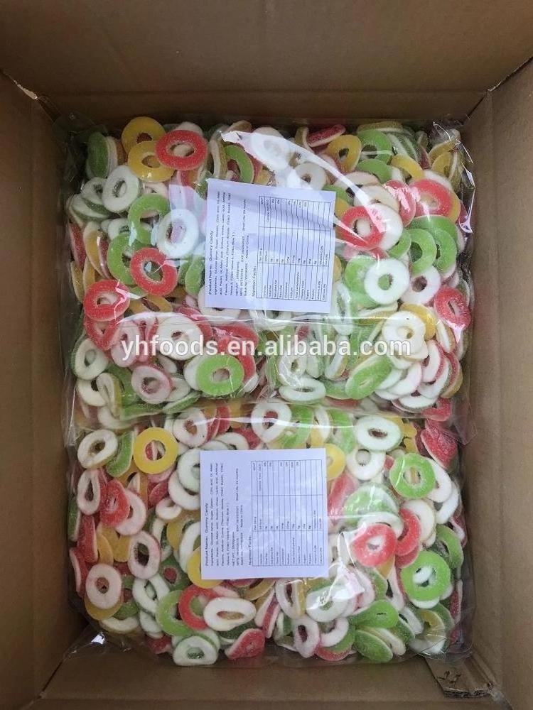 Wholesale bulk packing various shape gummy sweet halal fruity gummy jelly candies