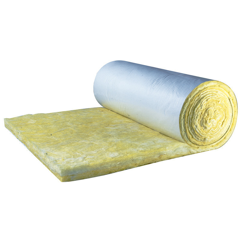 Good price fireproof soundproof glass wool 25mm -200m with aluminium foil roll from China factory