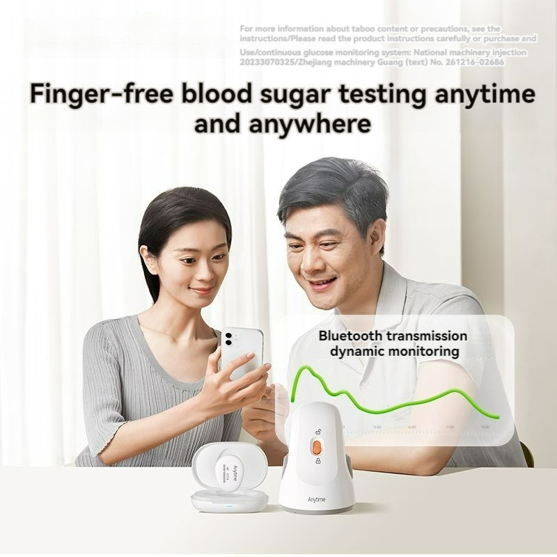 Non Invasive Bloodless Constant Glucometer Smart Sensor Cgm Meter Blood Glucose Monitor Continuous Glucose Monitoring System