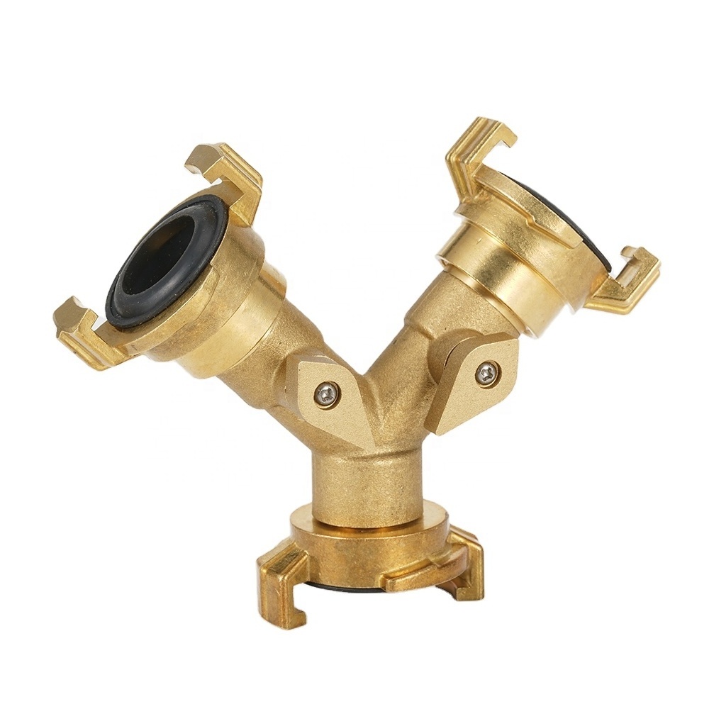 Brass Quick Coupling Pipe Connect Fittings Male for Hose Tee Connecting Garden Hose Brass Fittings