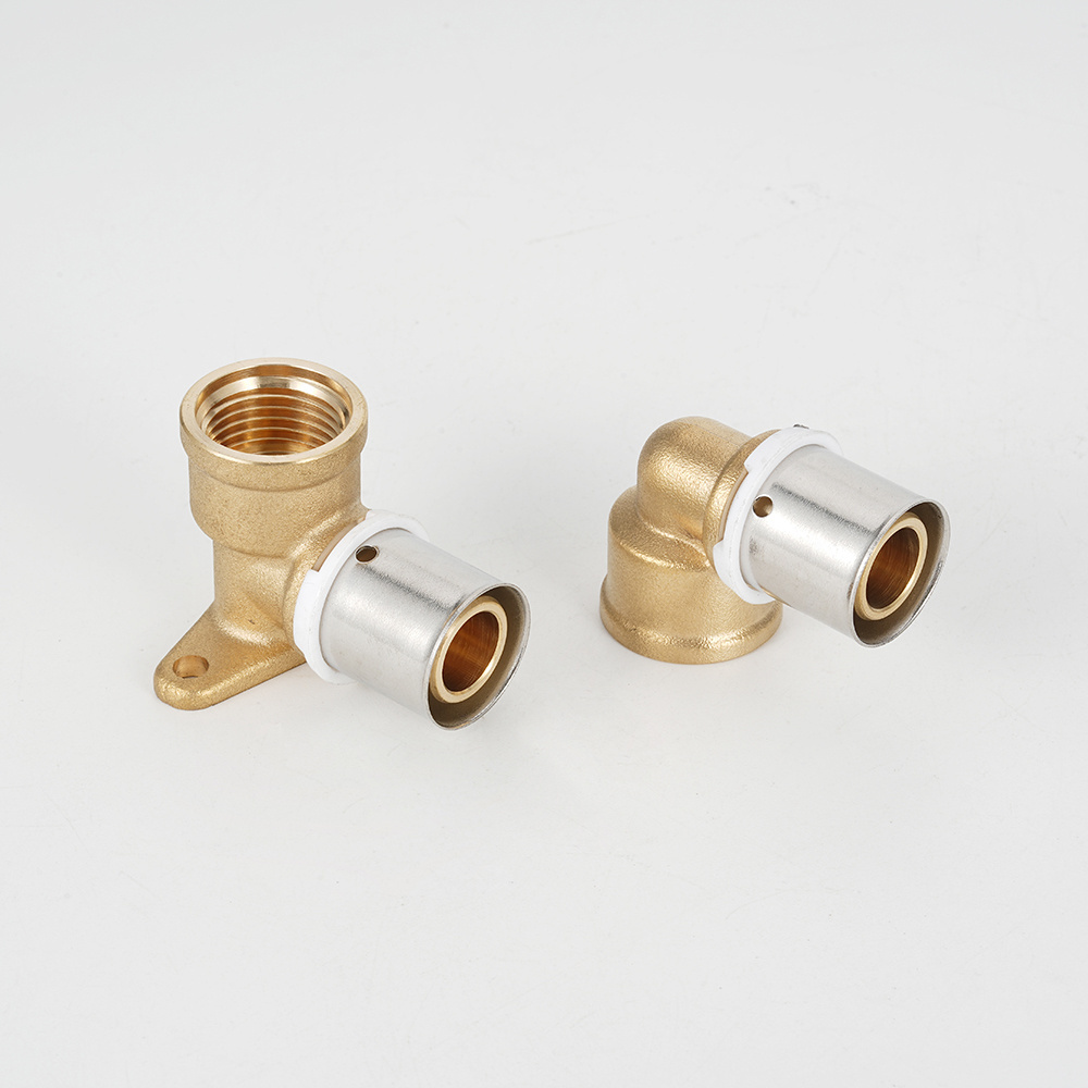 Brass Plumbing Pipe Fittings 90 Degrees Elbow for PEX pipe connection