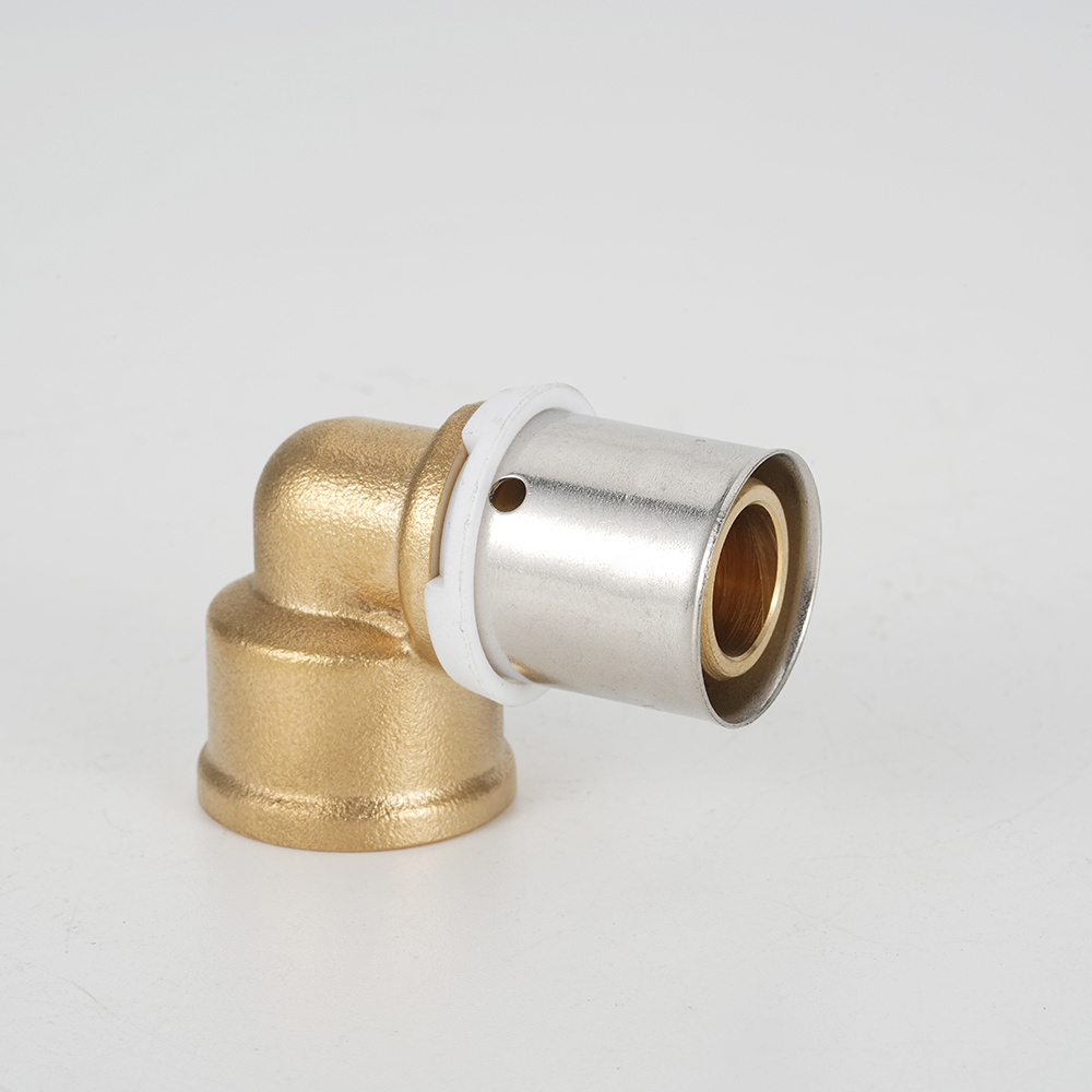 Brass Plumbing Pipe Fittings 90 Degrees Elbow for PEX pipe connection