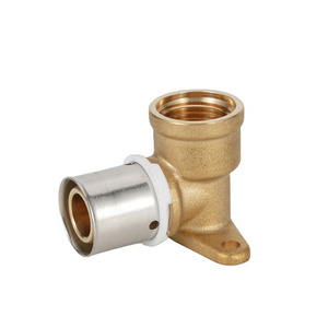 Brass Plumbing Pipe Fittings 90 Degrees Elbow for PEX pipe connection