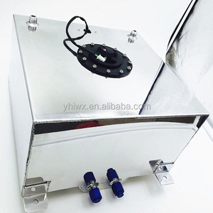 Aluminum polished silver fabricated aluminium fuel tank