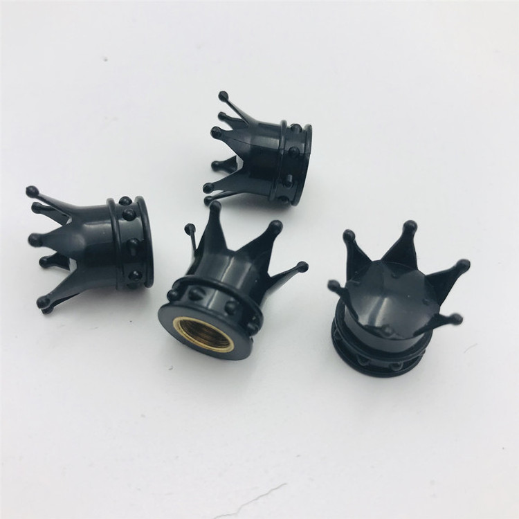 Black Tire Rim Wheel Tyre Valve Caps